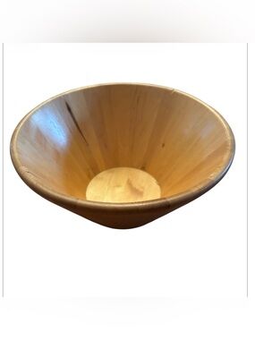 IKEA | Light Heavy Wooden Bowl | Decor Minimalist Kitchen Boho Storage Hippie